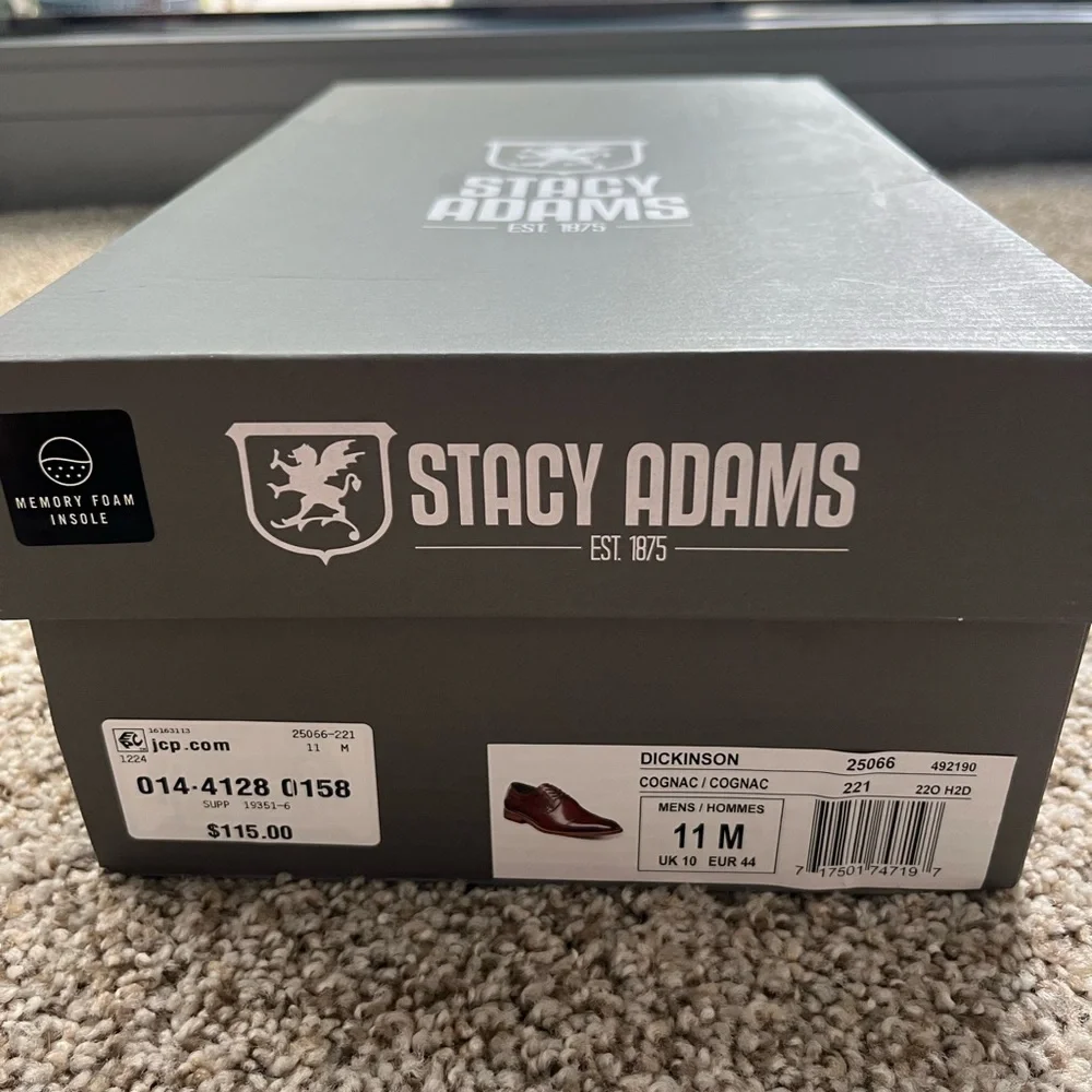 Stacy Adams Men's Dickinson Cap Toe Oxfords - Picture 3 of 6